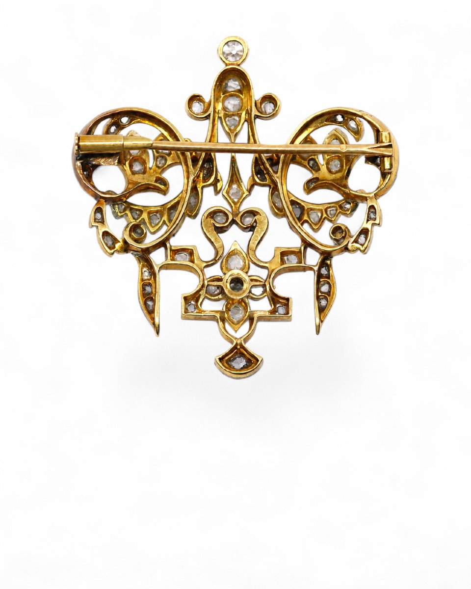 Broche Diamants Art-Nouveau-photo-2