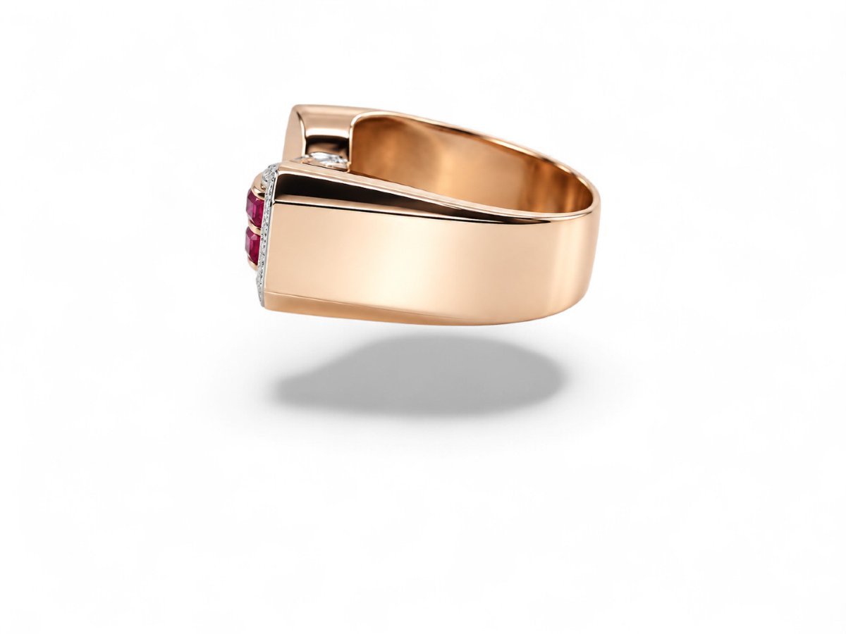 Retro Ruby And Diamond Ring-photo-4