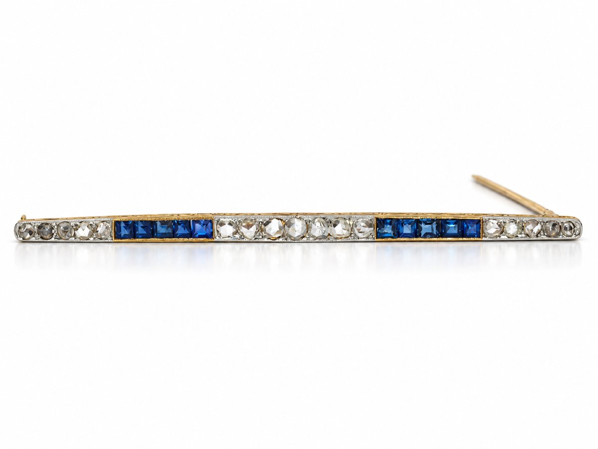 Broches 1910-1920  Diamants et Saphirs