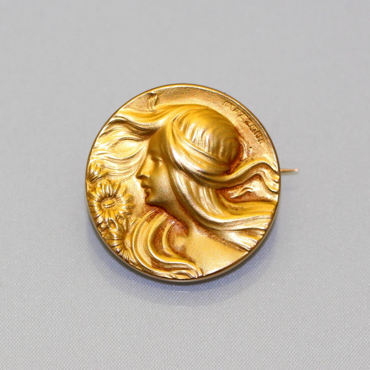 Médaille Or Jaune 1900