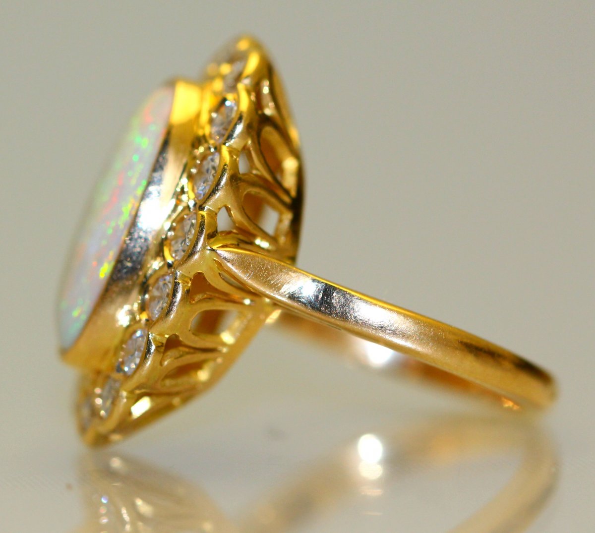 Opal And Diamonds Ring-photo-2