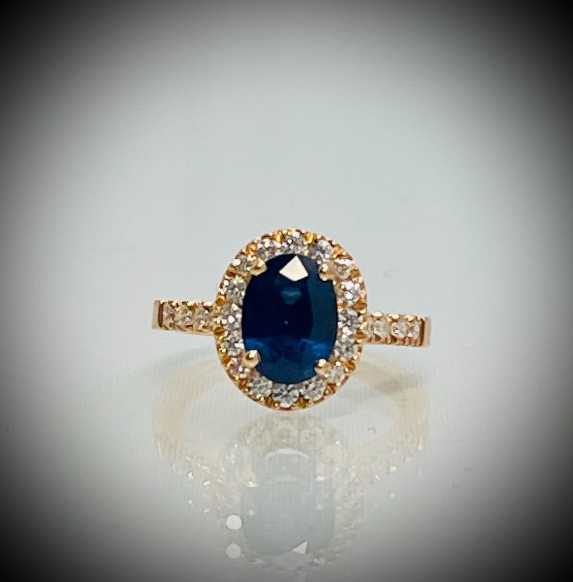 Sapphire And Diamond Ring.