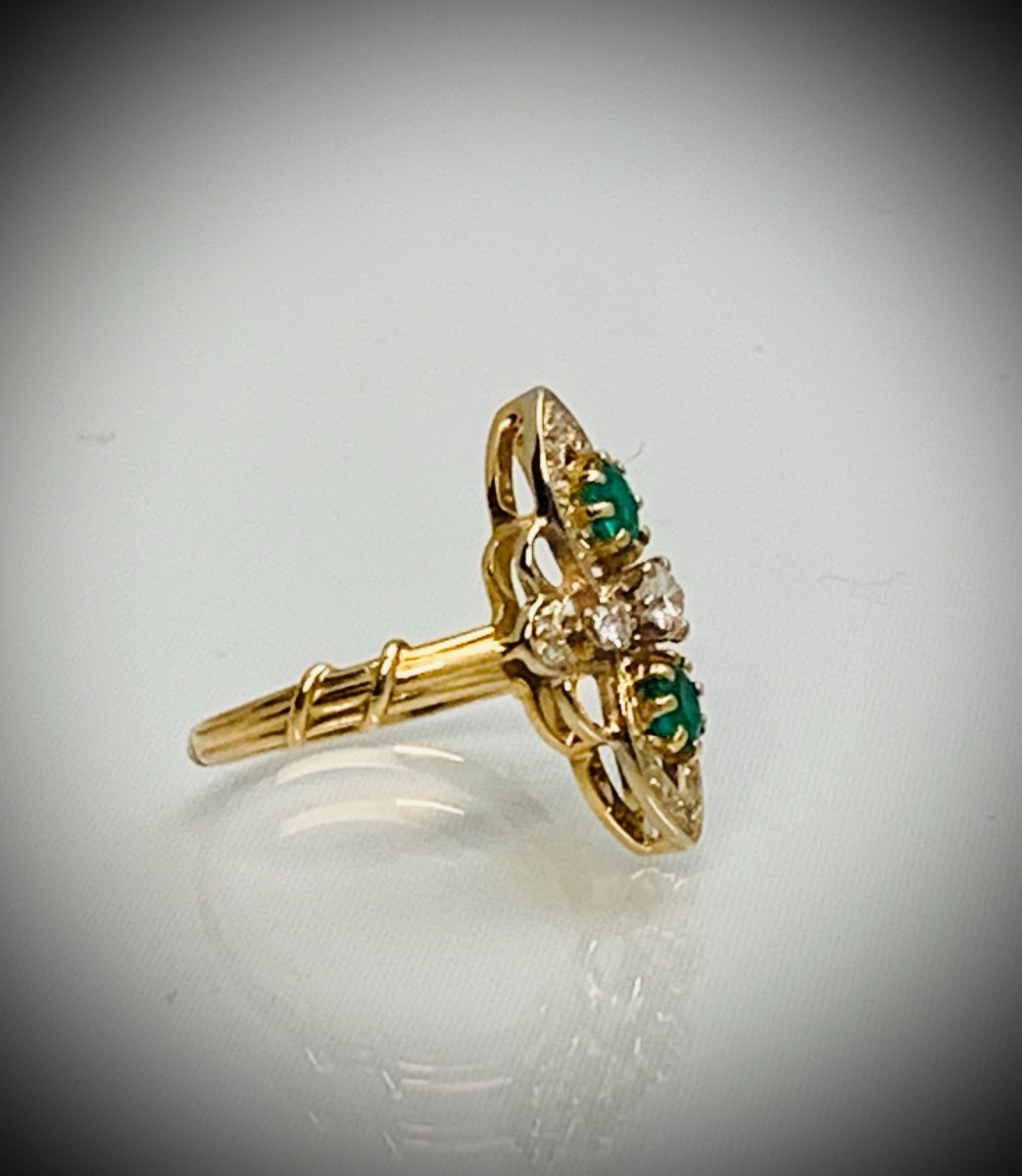 Emerald And Diamond Ring-photo-3