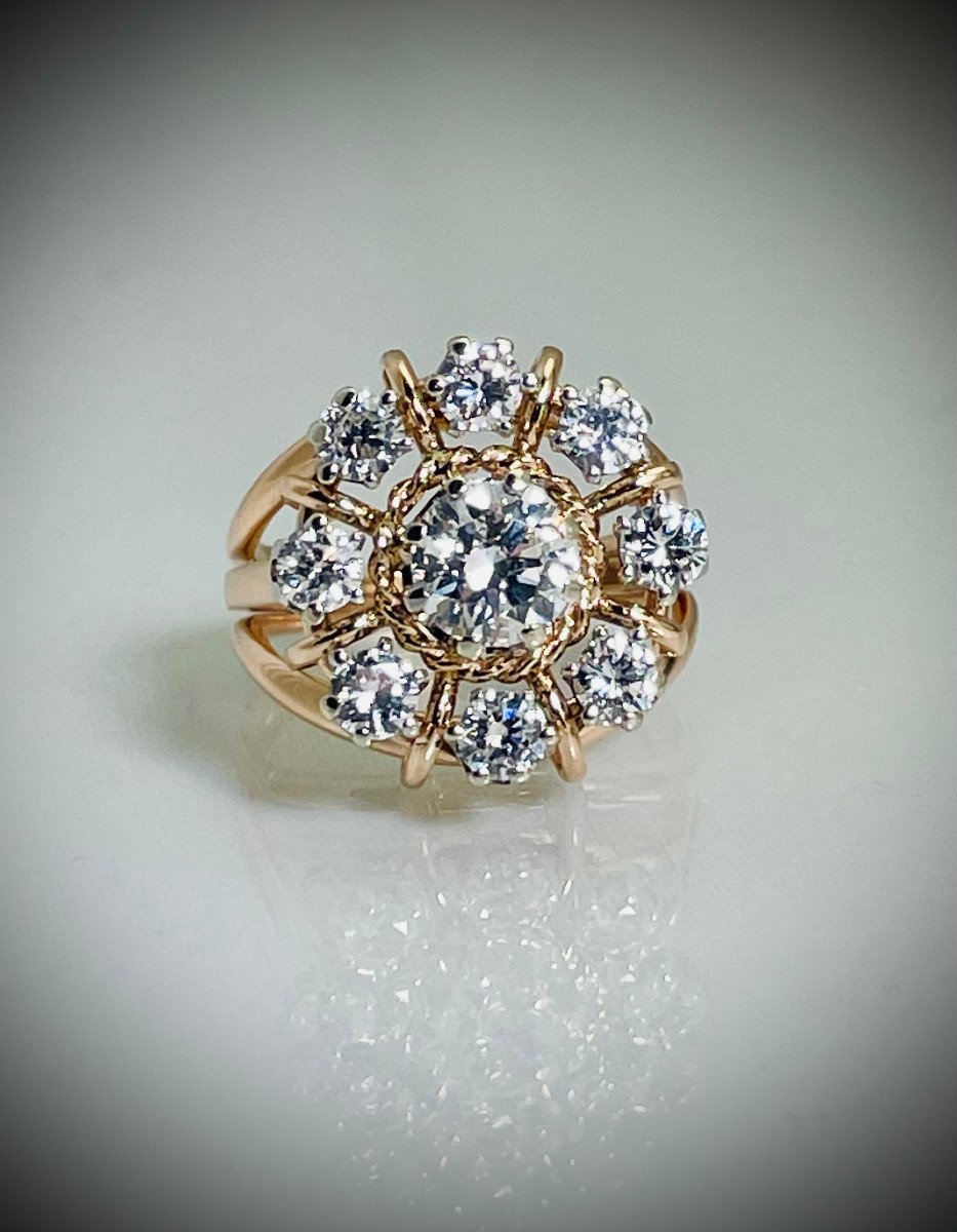 Bague Marguerite Diamants