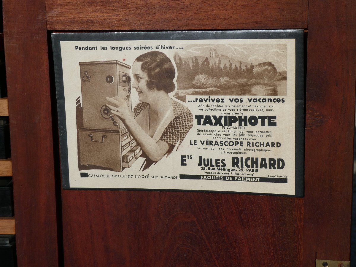 Viewer Stereoscope Taxiphote & His Office, Verascope Richard Pre Cinema Photographs-photo-2