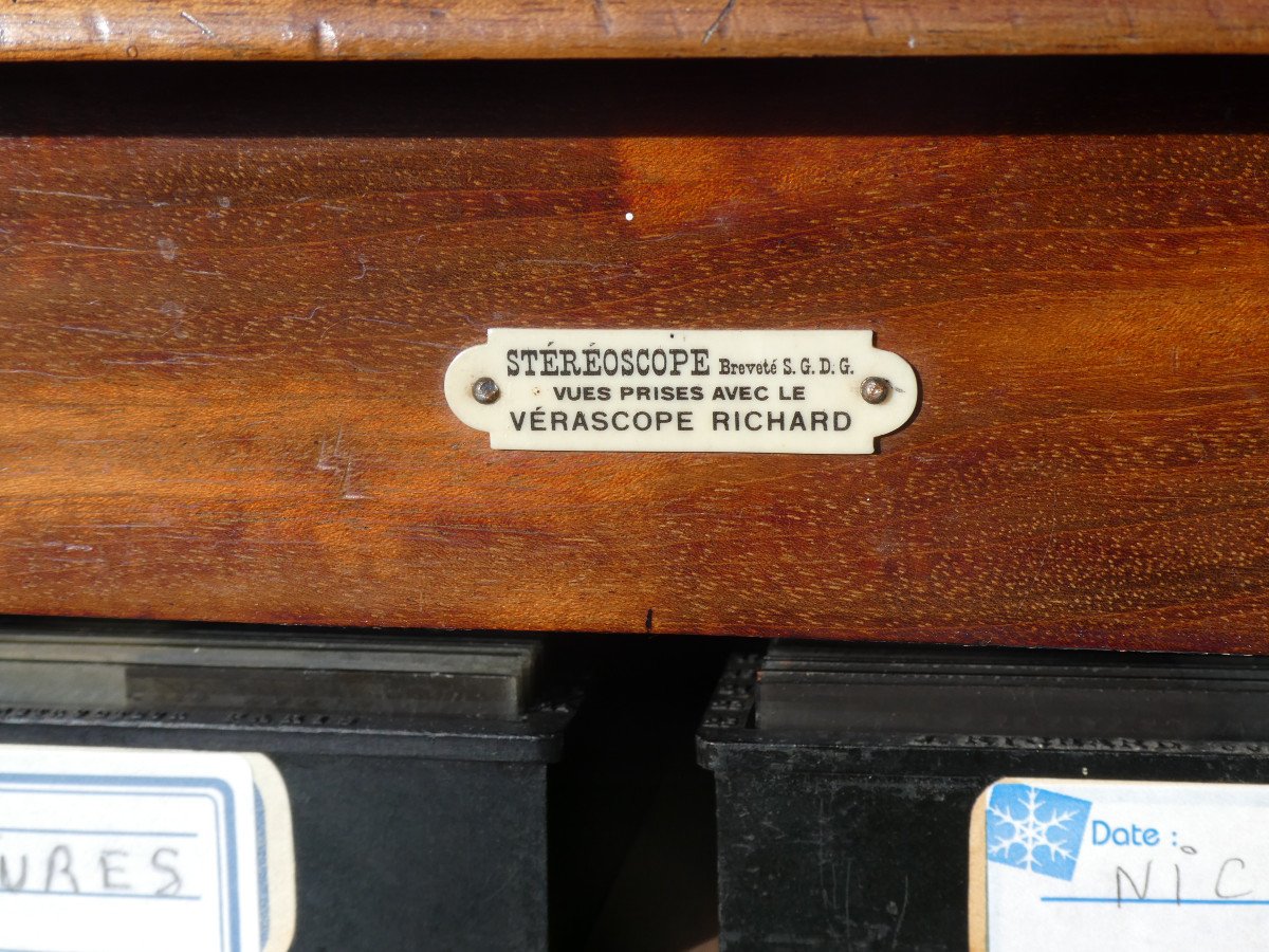 Visionneuse Stereoscope Taxiphote & Son Bureau  , Verascope Richard Pre Cinema Photographies-photo-3
