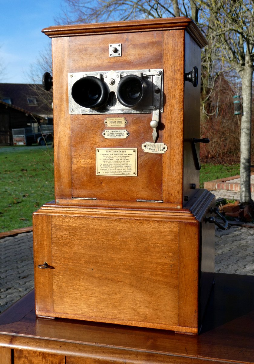 Viewer Stereoscope Taxiphote & His Office, Verascope Richard Pre Cinema Photographs-photo-2