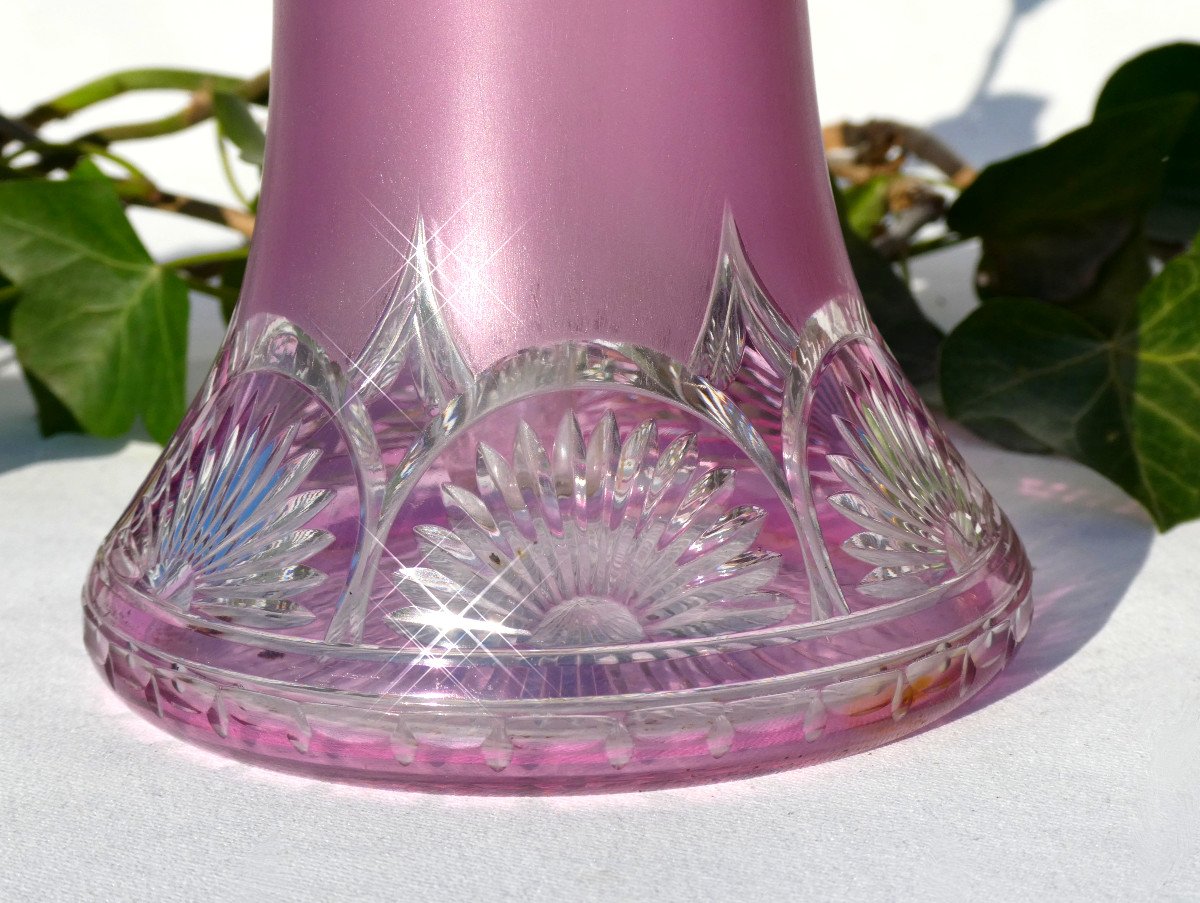 Lampe Berger In Saint Louis Crystal And Sterling Silver, Keller, Amethyst Color, Perfume Of Home-photo-4