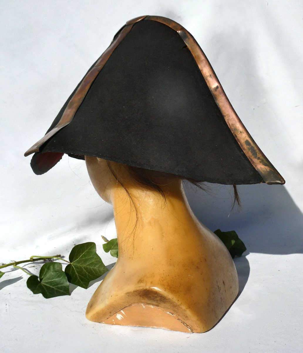 Chapeau D’arme Plat De Samouraï Jingasa De Type Nirayama Japon Fin De L’ère Meiji (1868-1912 )-photo-3