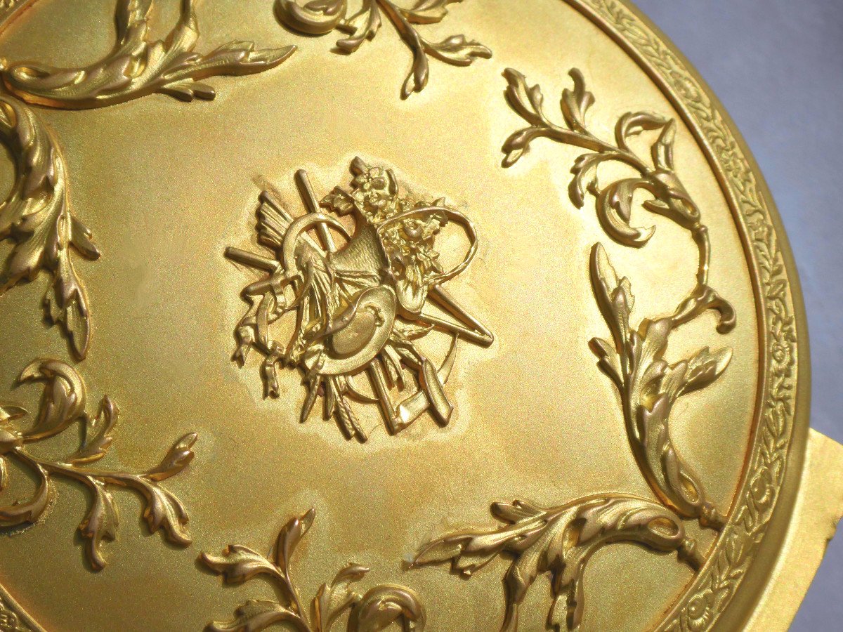 Nineteenth Jewelry Box In Crystal & Gilt Bronze, 1900 Louis XVI Style, Box / Case-photo-4