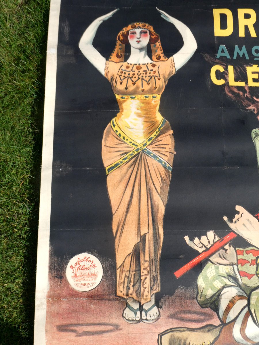 Large Cinema Poster Epoque 1900, Designed By Marius Rossillon, Dramen In Love With Cleopatra 1916 , Modern Style Paris-photo-4