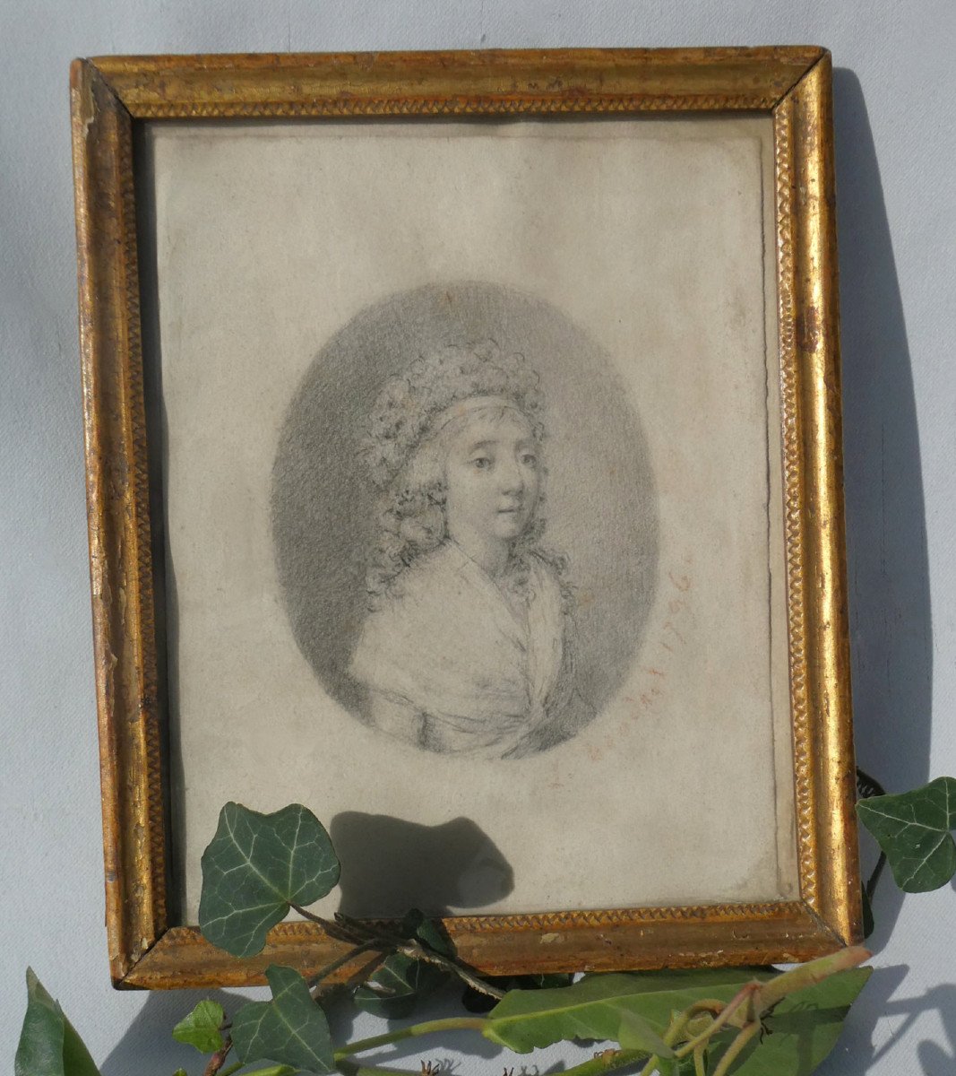 Portrait époque XVIIIe Siecle , Madame Royale Fille De Marie Antoinette & Louis XVI , Signé