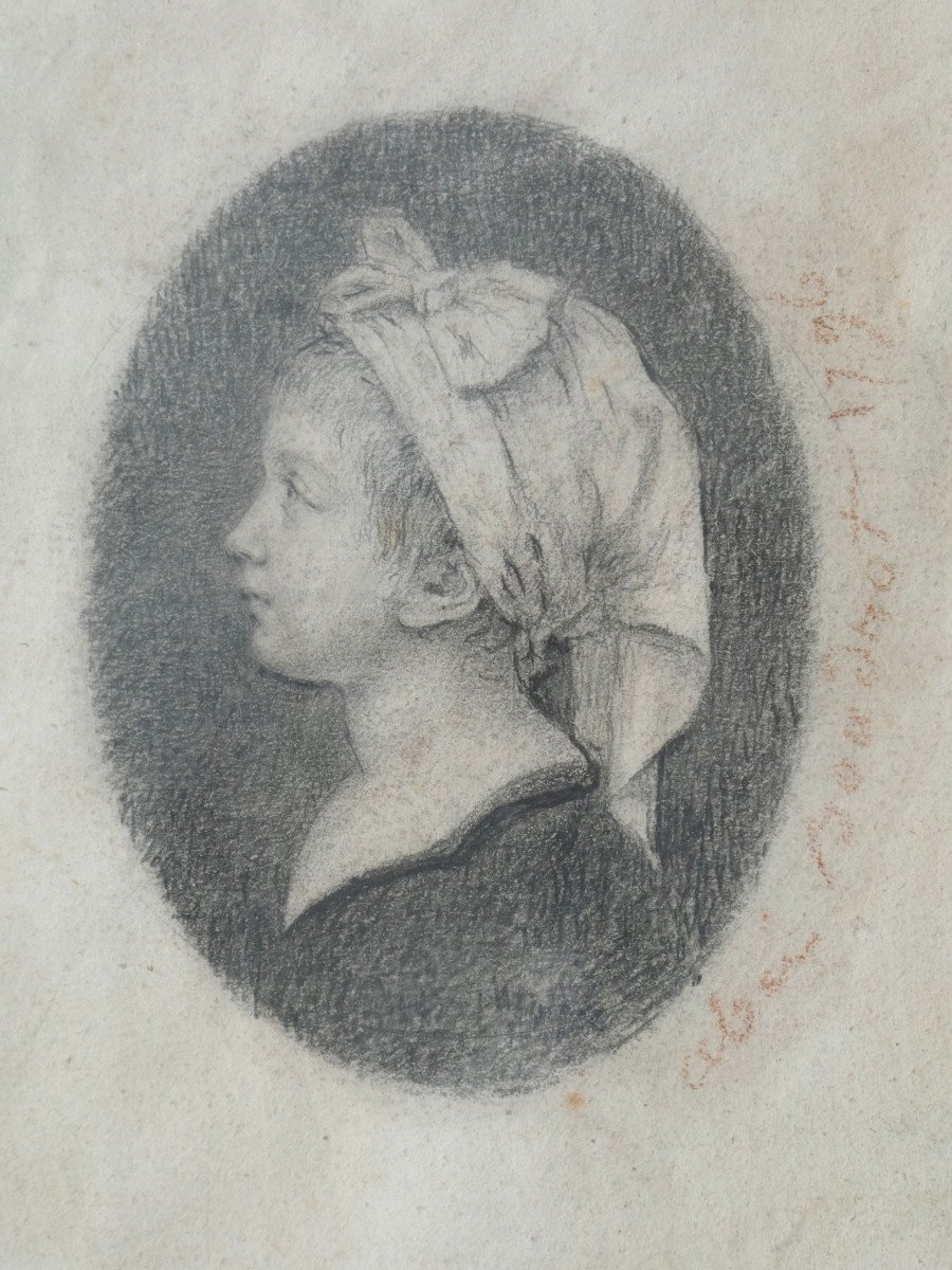 18th Century Portrait, Louis XVII Dauphin Son Of Marie Antoinette & Louis XVI Signed