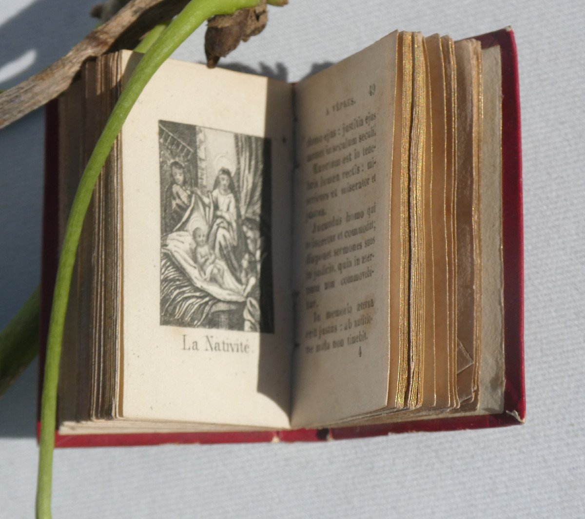 Missel Miniature De Trousseau De Poupée , époque Napoléon III , Paroissien Romain , Jumeau , Enfant XIXe Antoine-Joseph Langlumé-photo-3