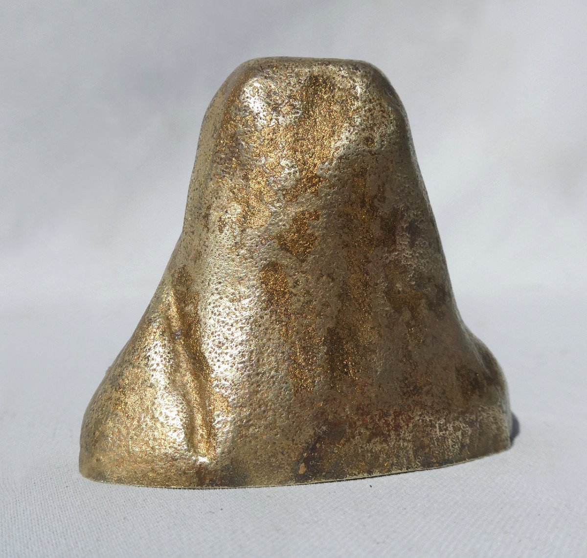 Orientalized Bust In Gilt Bronze, Young Egyptian Man Nineteenth-photo-2