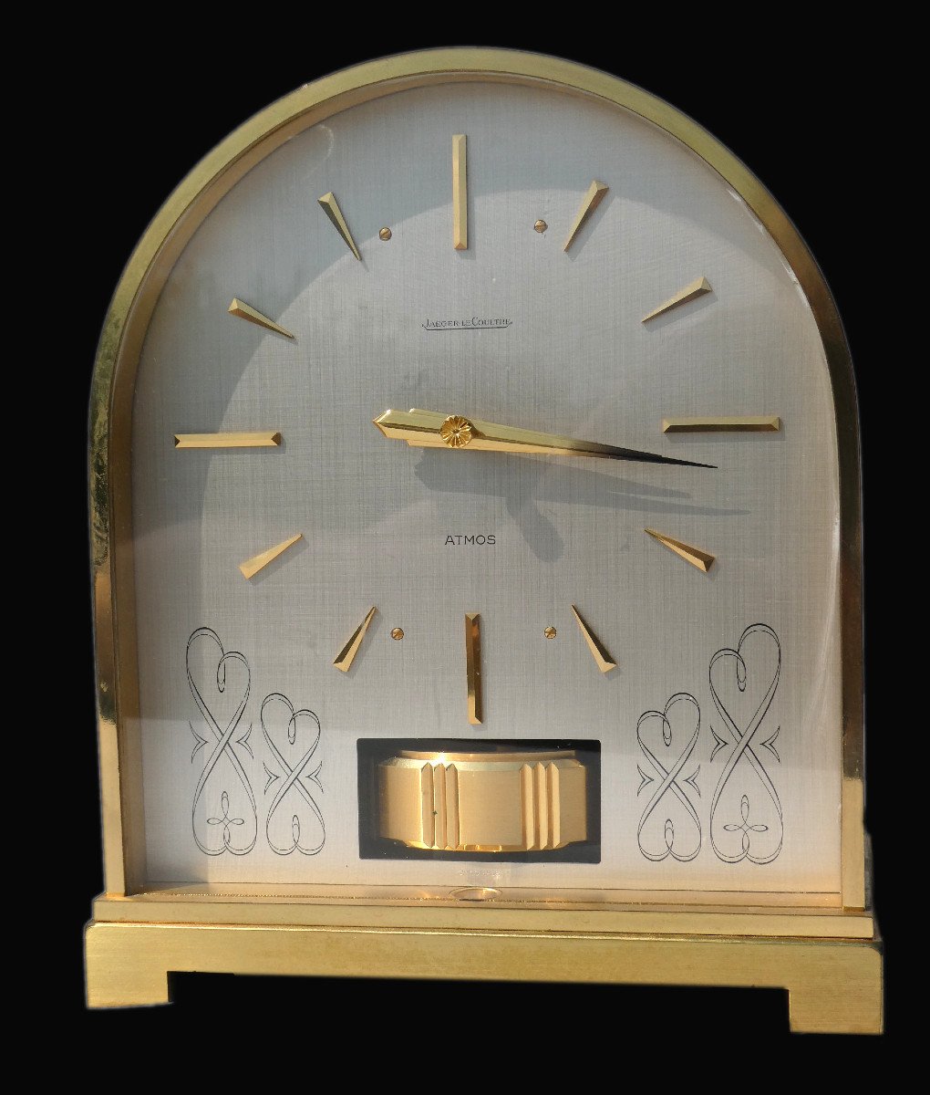 Pendule Perpetuelle Atmos Borne Maison Jaefer Lecoultre , Style Art Deco , Pendulette En Boite-photo-2