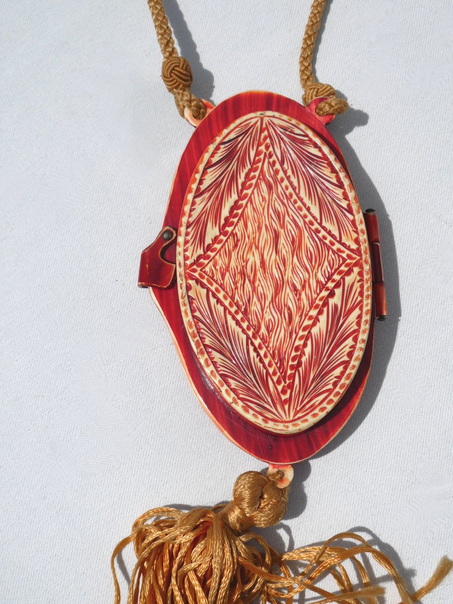 Art Deco Handbag In Bakelite Minaudiere, Poudrier 1920 - 1930 Josephine Baker Roaring Twenties-photo-4
