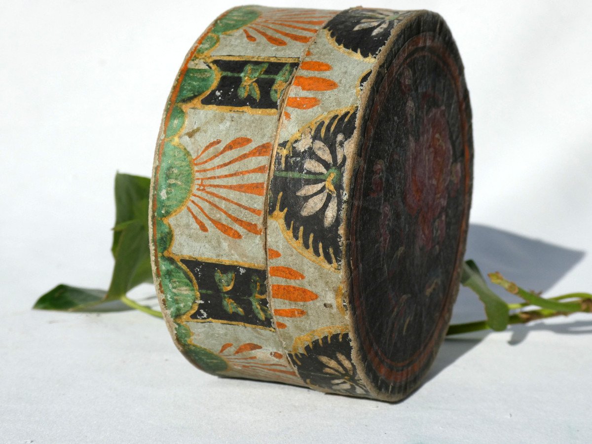 Candy Box / Pralines In Cardboard & Wallpaper Period 1820-1830, Box, 19th Century Chocolates-photo-3