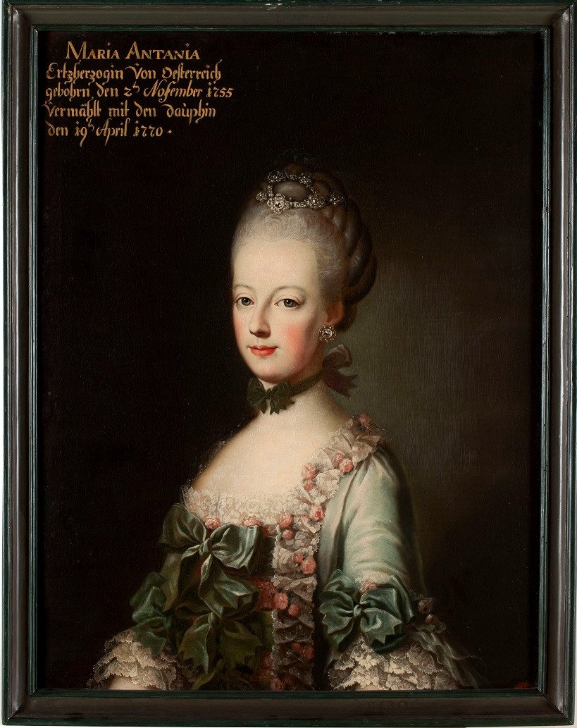 Proantic: Portrait Of The Queen Of Marie Antoinette Represented As Dau