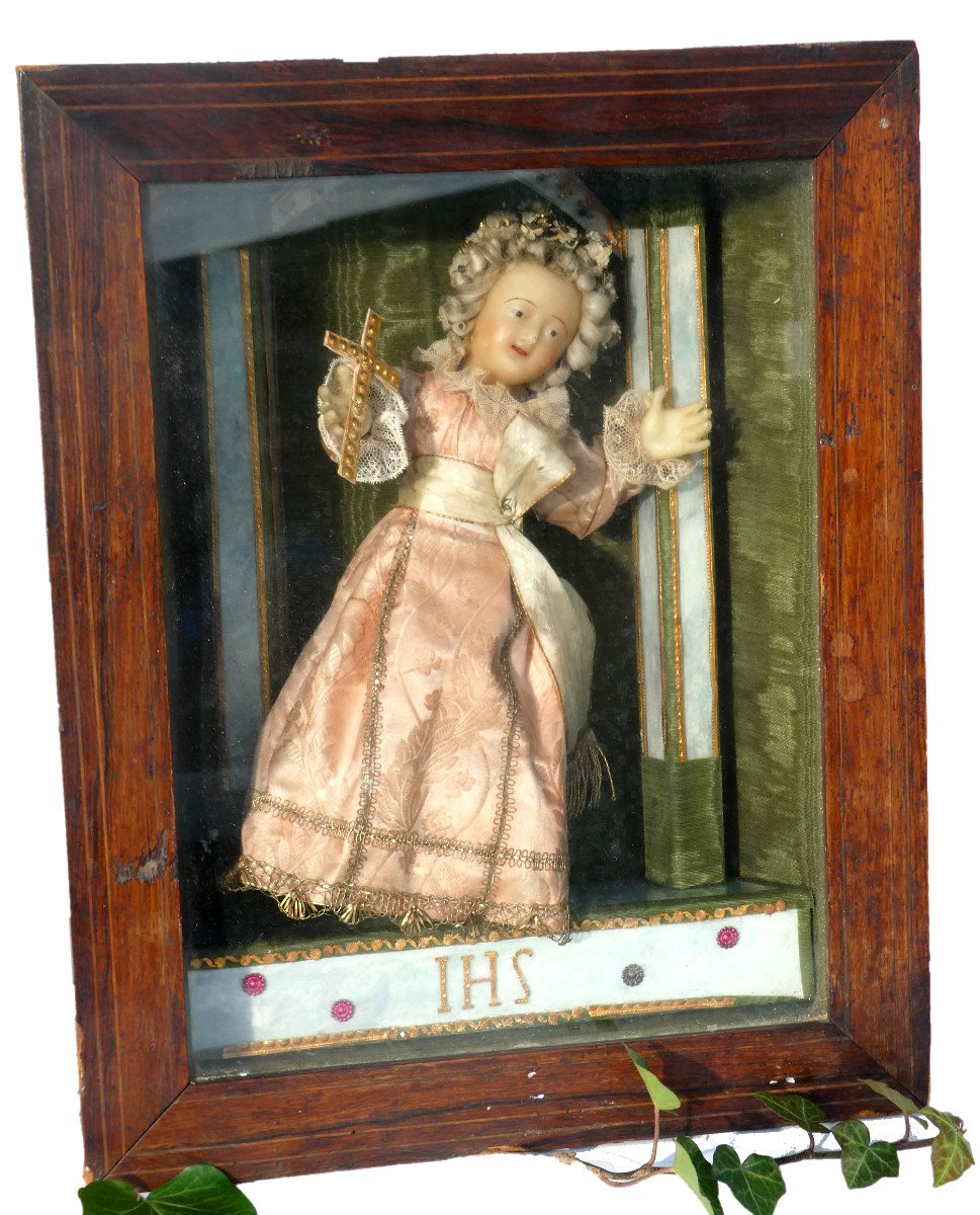 Diorama Napoleon III Period, Jesus Christ In Wax, Object Of Curiosities, 19th Century Child, Frame-photo-2