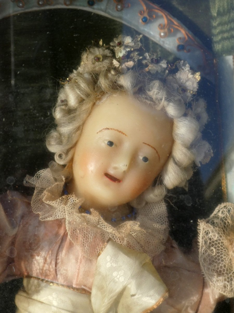 Diorama Napoleon III Period, Jesus Christ In Wax, Object Of Curiosities, 19th Century Child, Frame-photo-3
