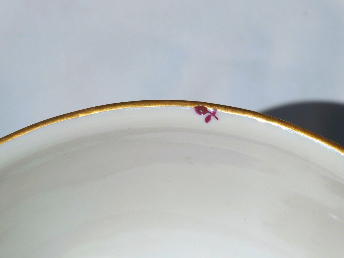 Large Meissen Porcelain Bowl / Salad Bowl Circa 1730, Floral Rose Decor, Kakiemon-photo-1