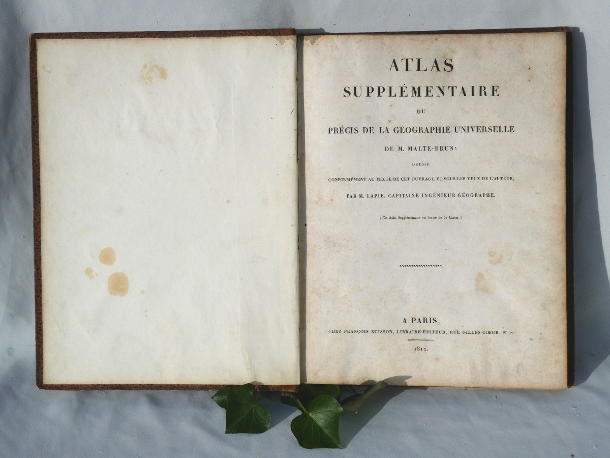 Atlas Supplementaire Du Precis De Geographie Universelle , Malte Brun , époque Empire , Cartes -photo-3
