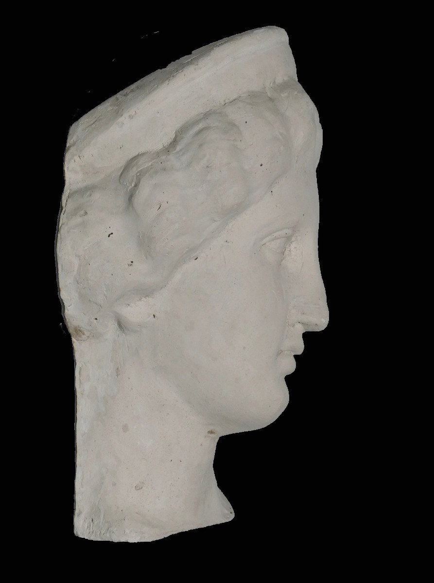 Buste à l'Antique Moulage En Platre De Déesse Grecque , Mythologie travail d'Atelier Sculpture-photo-4