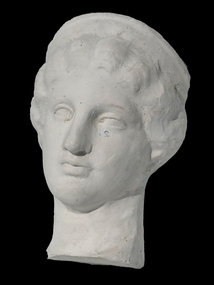 Buste à l'Antique Moulage En Platre De Déesse Grecque , Mythologie travail d'Atelier Sculpture