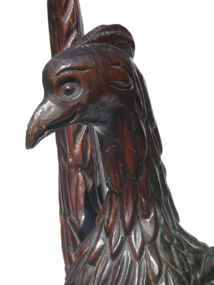 Religious Sculpture In Walnut Holy Spirit 19th Century, Dove Napoleon III Period, Church Object-photo-6
