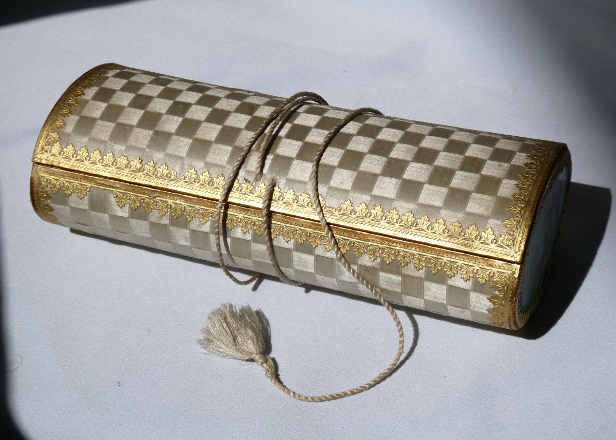 Large Candy / Praline Box Charles X Period, Fixed Under Glass 1820 Dragées Palais Royal-photo-3