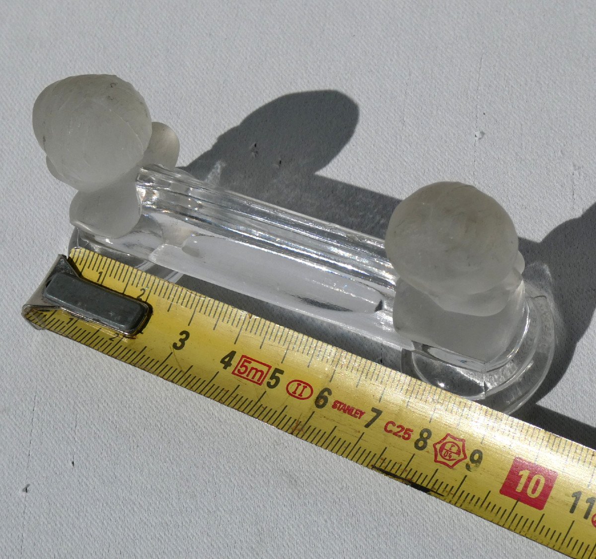 Serie De 12 Porte Couteaux En Cristal De Baccarat , Roi De Rome / Enfant De Houdon , XIXe -photo-4