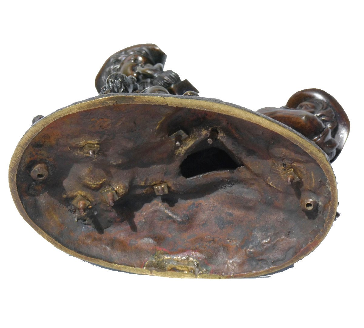 Bronze Sculpture, The Ball Players, Dog Napoleon III Period 19th Century, Louis XV Children-photo-5