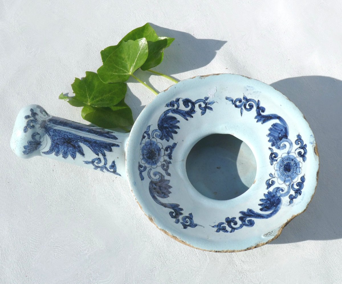 Pot De Chambre d'Enfant , Urinoir En Faience De Lille / Rouen / Delft XVIIIe , Camaieu De Bleu -photo-3