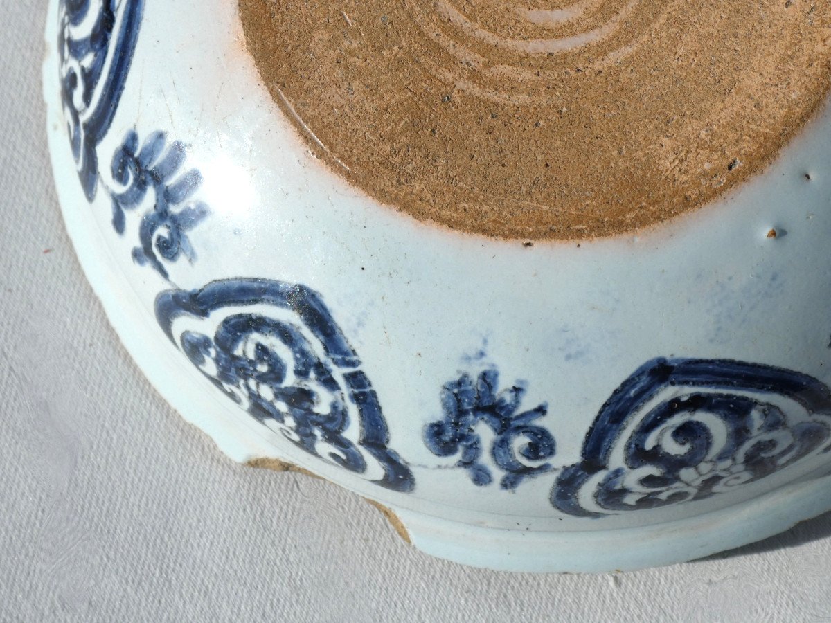 Pot De Chambre d'Enfant , Urinoir En Faience De Lille / Rouen / Delft XVIIIe , Camaieu De Bleu -photo-2