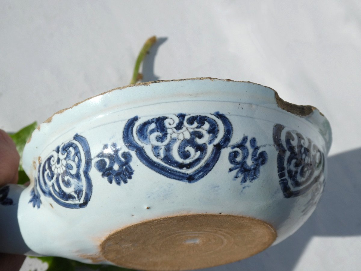 Pot De Chambre d'Enfant , Urinoir En Faience De Lille / Rouen / Delft XVIIIe , Camaieu De Bleu -photo-5