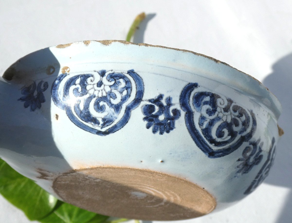 Pot De Chambre d'Enfant , Urinoir En Faience De Lille / Rouen / Delft XVIIIe , Camaieu De Bleu -photo-6