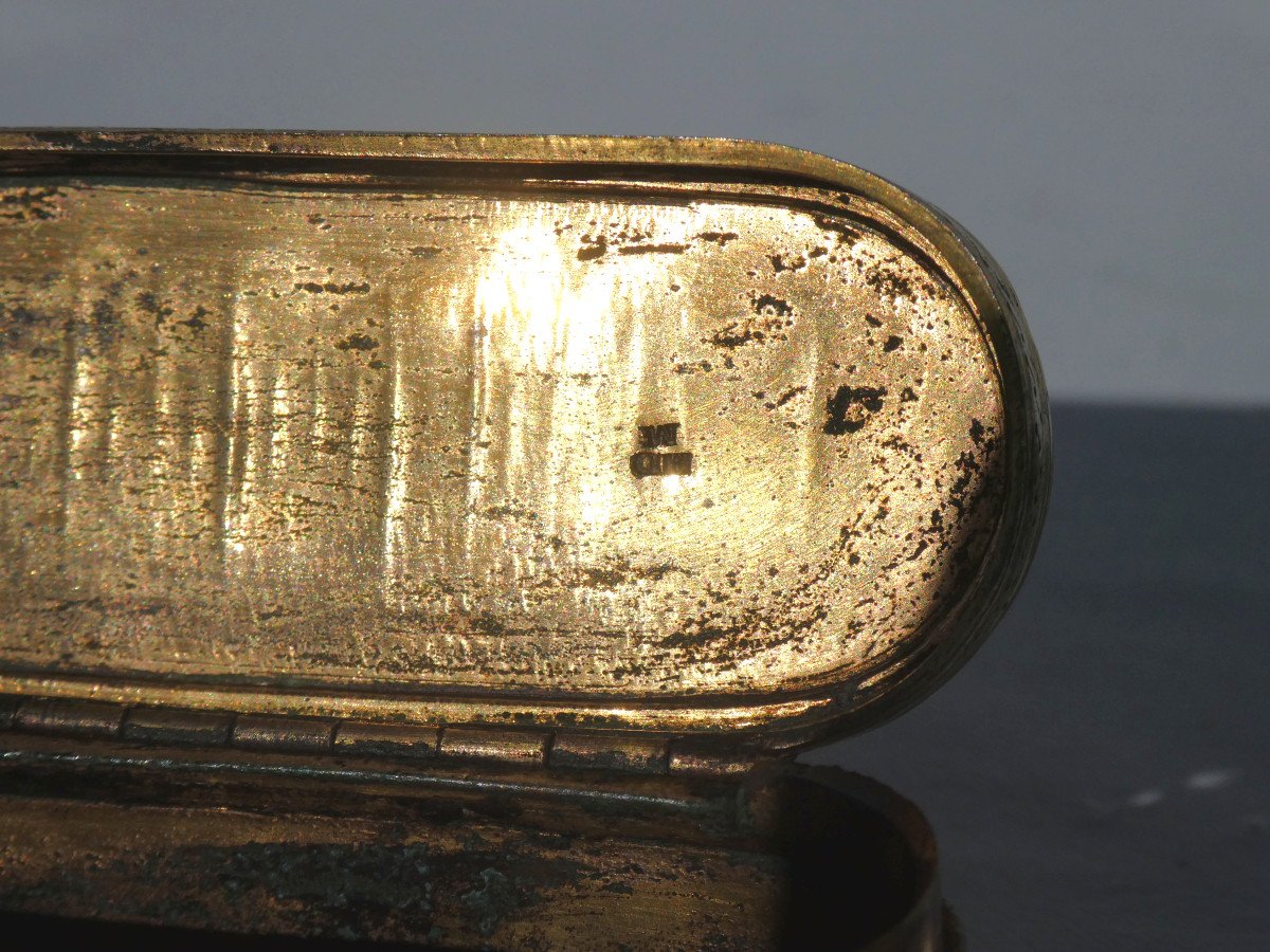 Box / Snuffbox 18th Century Period, Louis XVI Style Pomponne, Tobacco Pouch-photo-2