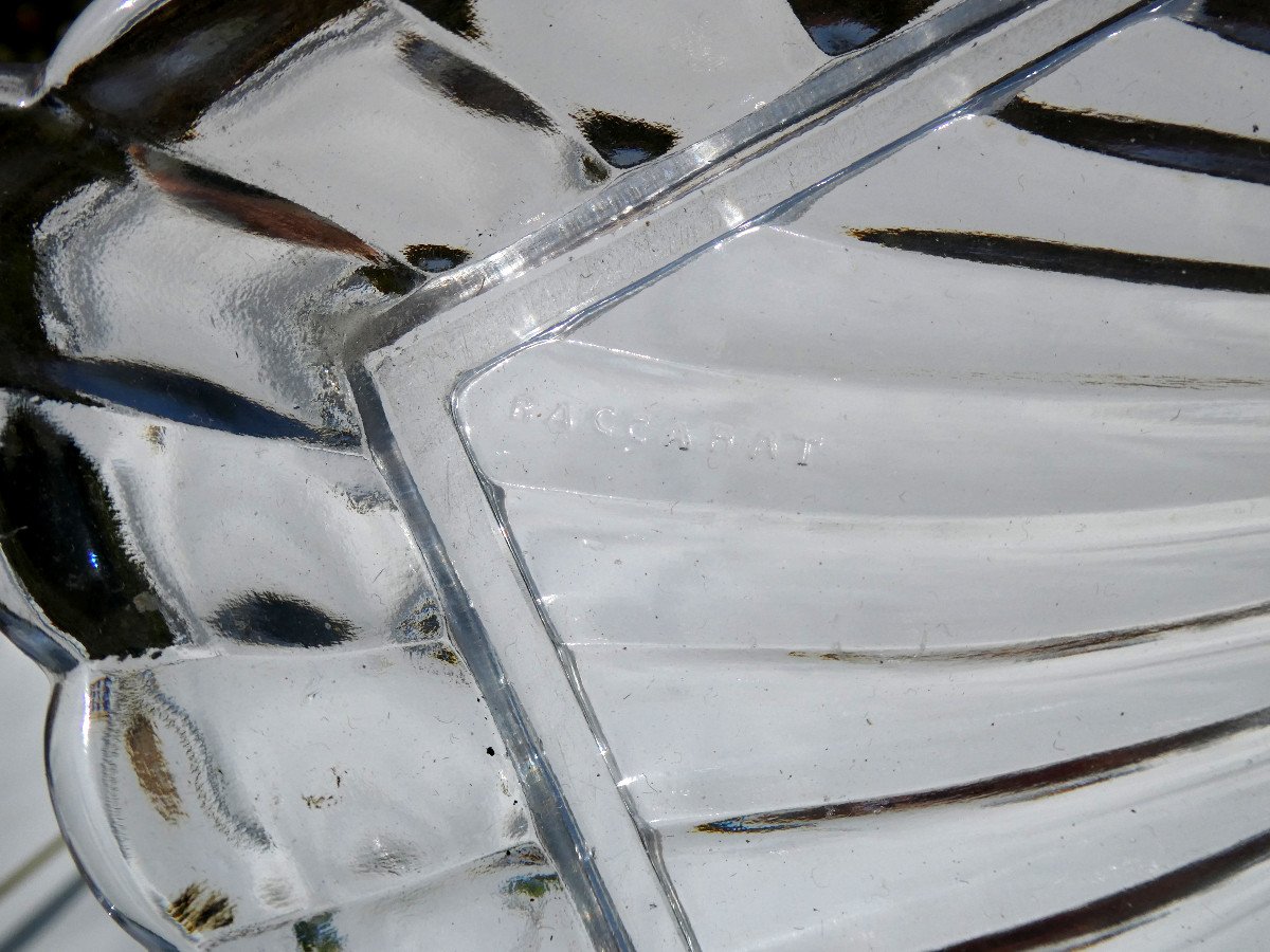 Double Encrier En Cristal De Baccarat , Bambou Tors XIXe , Essuie Plume Objet d'Ecriture Bureau-photo-5