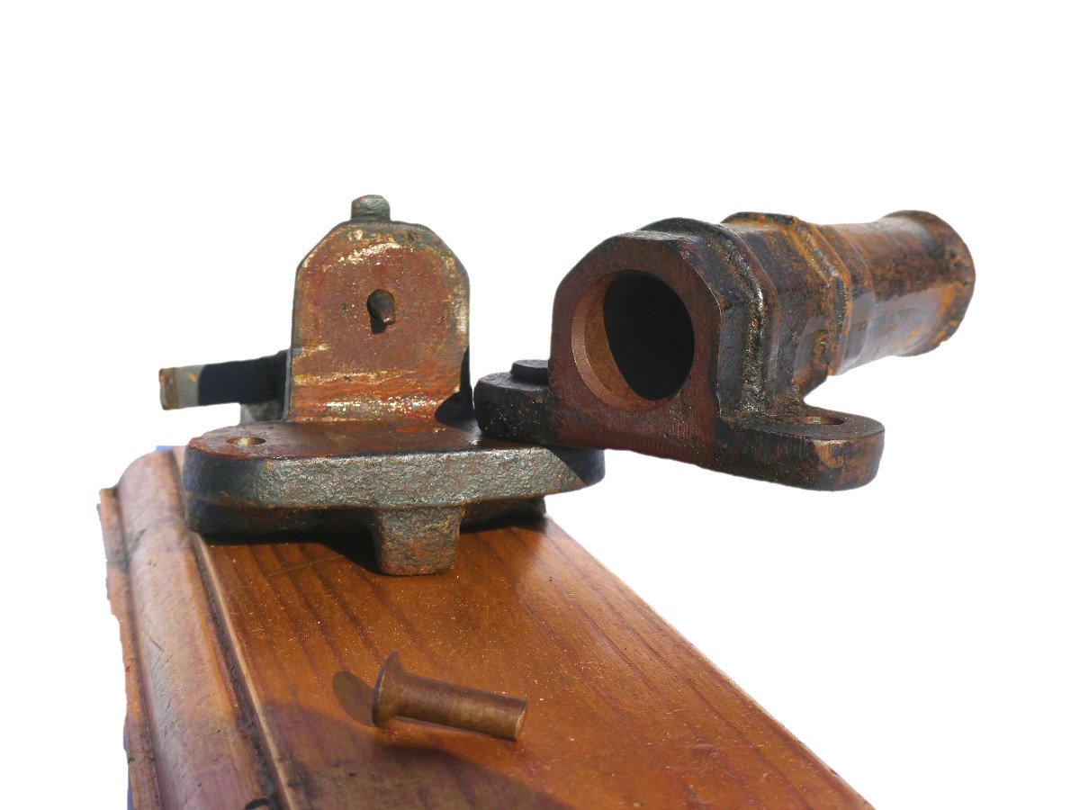 Scarecrow Cannon, 1900s, Manufrance, Hunting, Cast Iron, 19th Century Weapon Alarm-photo-2
