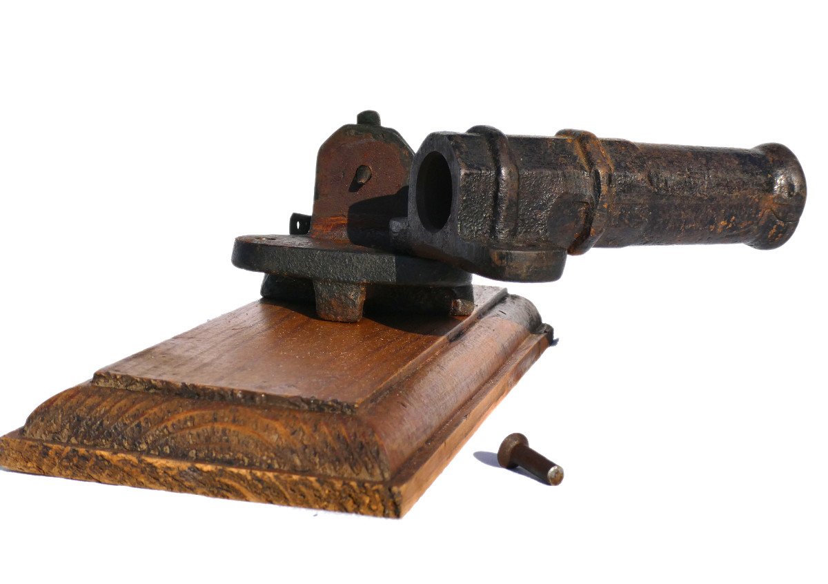 Scarecrow Cannon, 1900s, Manufrance, Hunting, Cast Iron, 19th Century Weapon Alarm-photo-3
