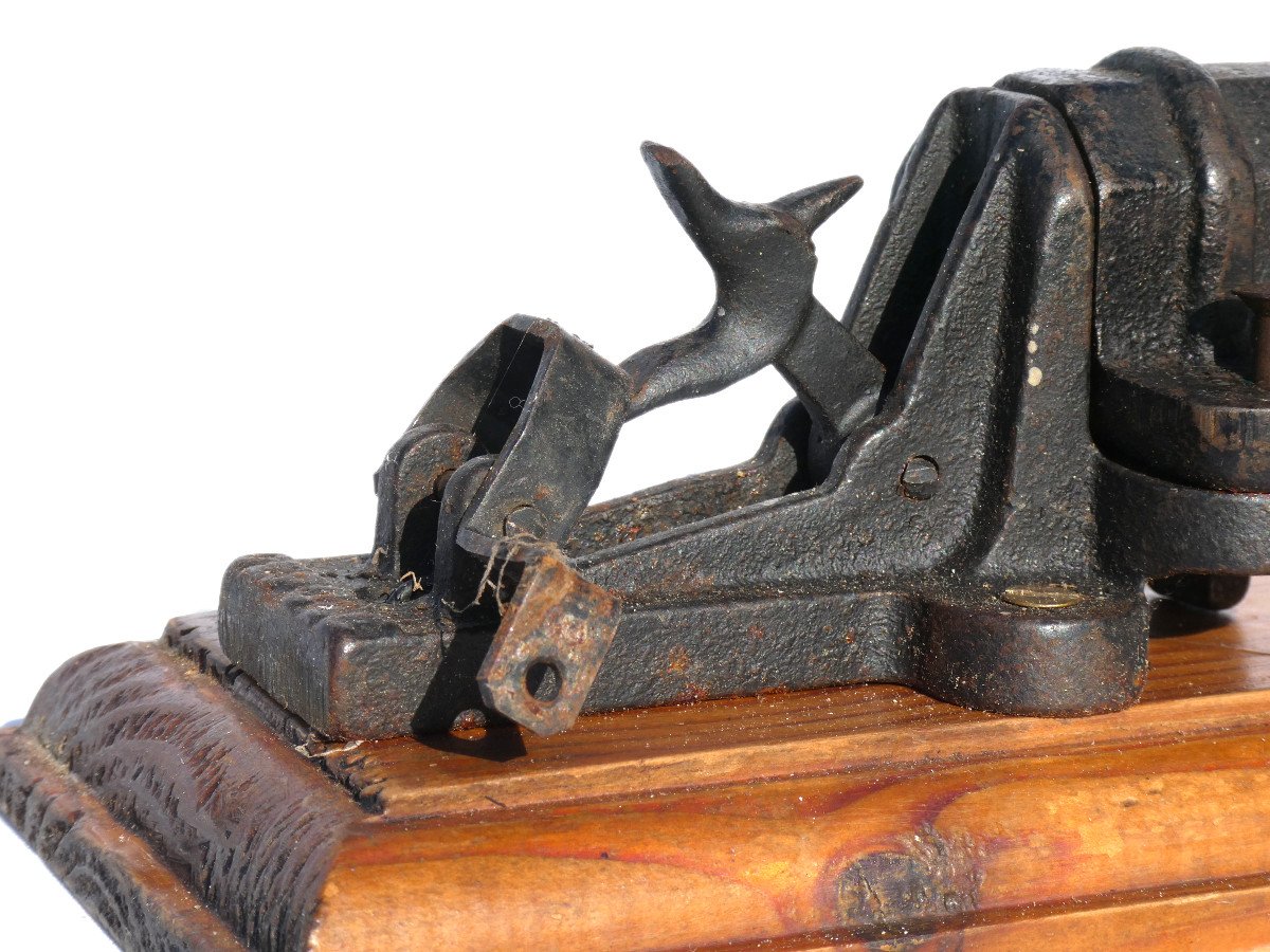 Scarecrow Cannon, 1900s, Manufrance, Hunting, Cast Iron, 19th Century Weapon Alarm-photo-5