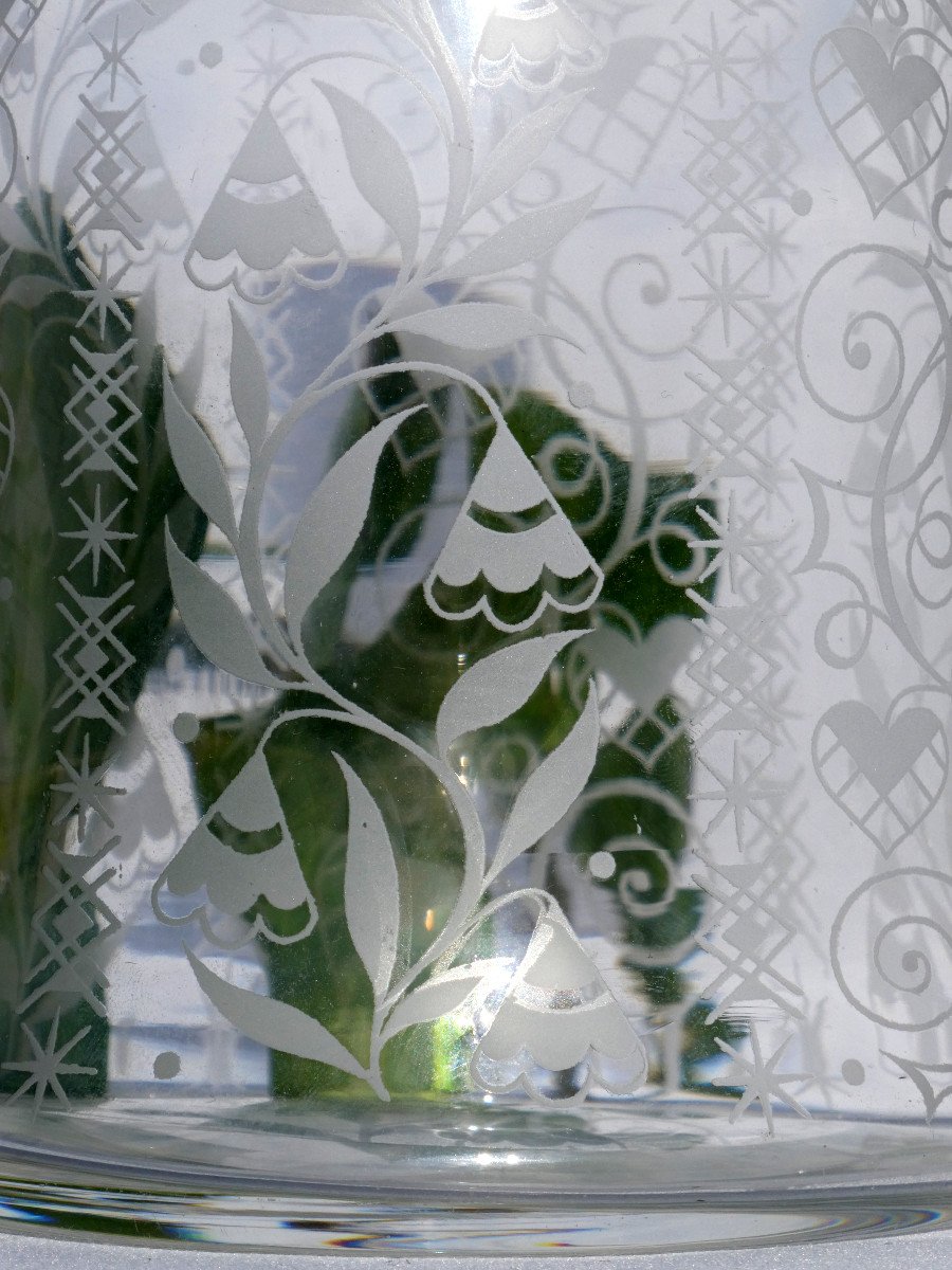 Service En Cristal De Baccarat , Modele Argentina , Art Deco , Carafe à Whisky , Aperitif Verre-photo-1