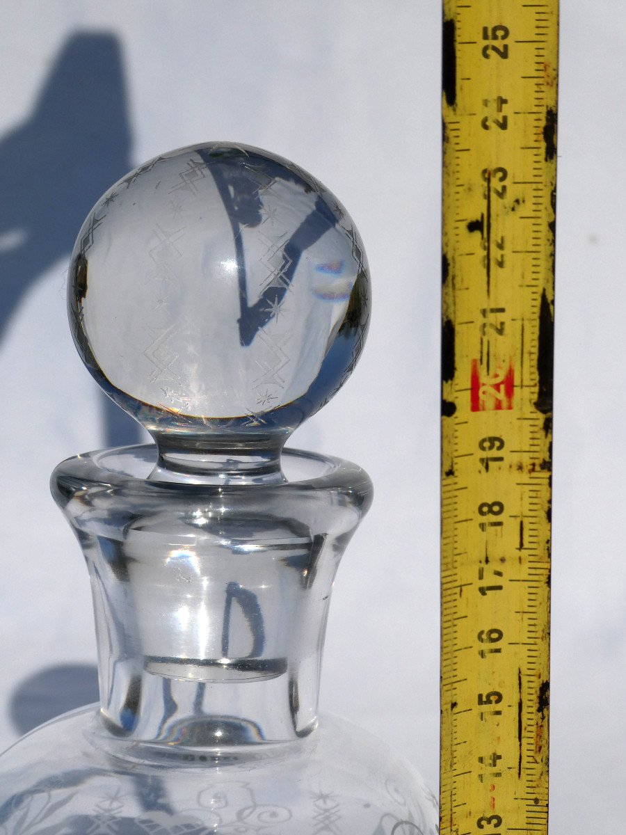 Service En Cristal De Baccarat , Modele Argentina , Art Deco , Carafe à Whisky , Aperitif Verre-photo-2