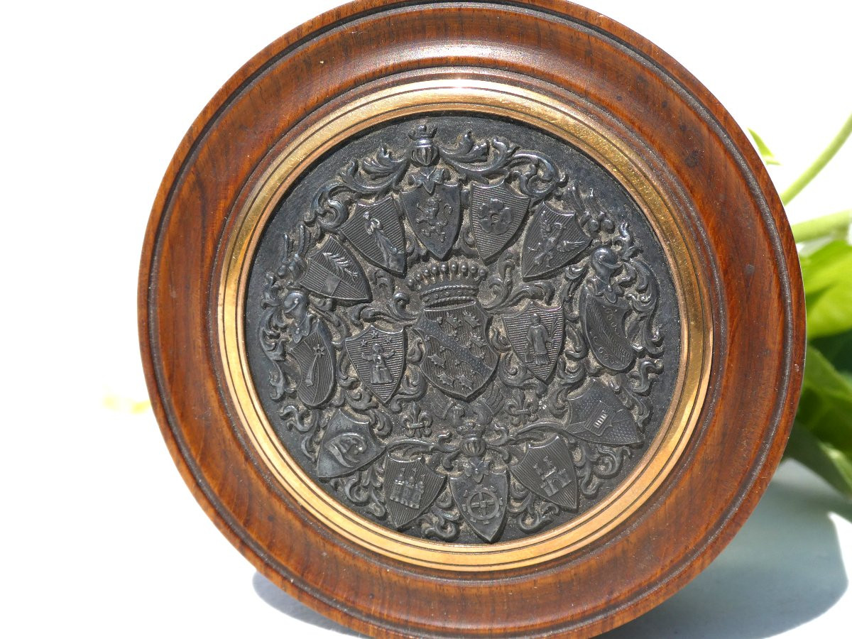 Tabatiere Epoque Début XIXe , Boite Legitimiste / Royaliste , Blasons 1800 , Heraldique-photo-2