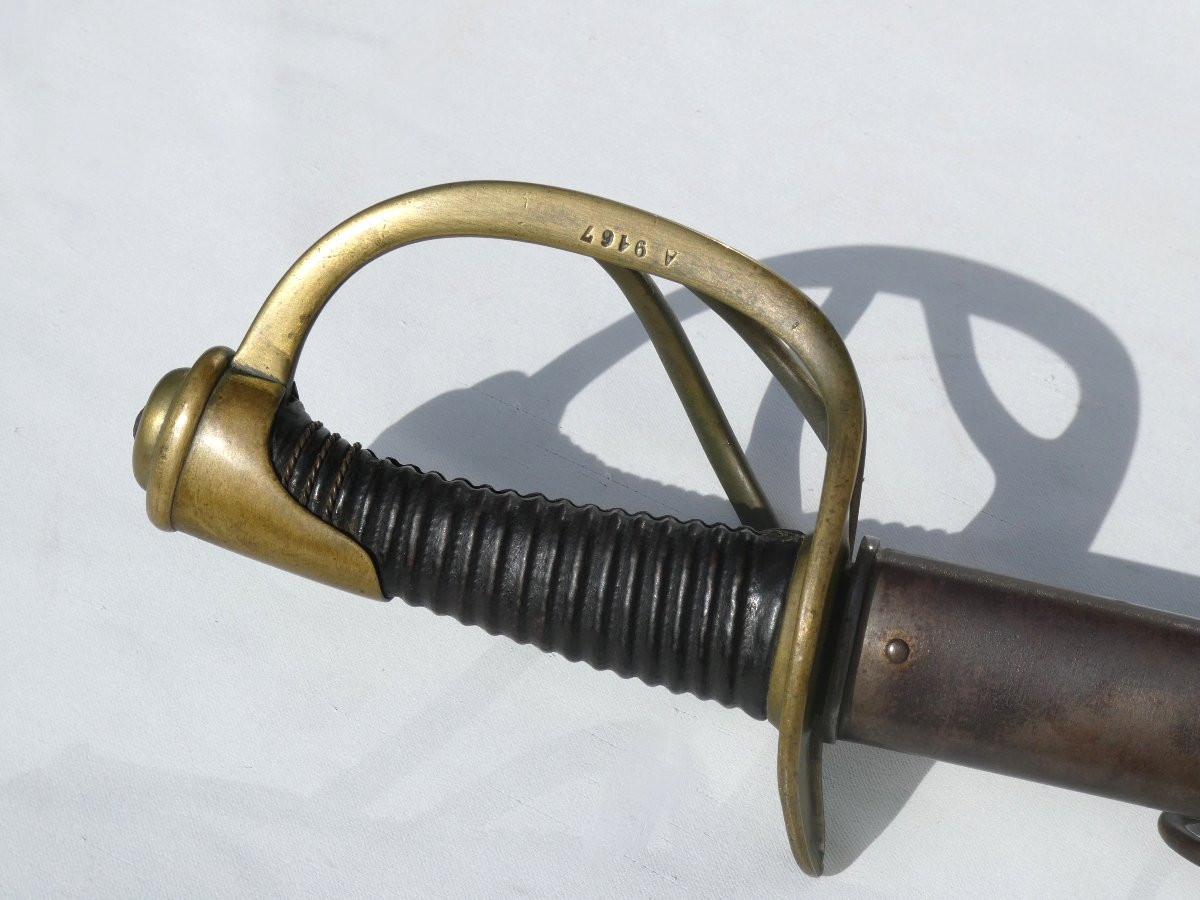 SABRE DE CAVALERIE LÉGÈRE, MODÈLE 1822 MODIFIÉ 1883, TROISIÈME RÉPUBLIQUE-photo-2