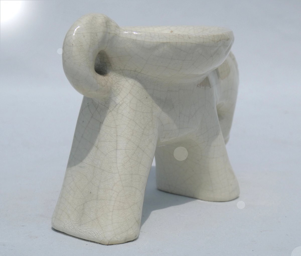Art Deco Period Ring Sizer, Cracked Earthenware Horse, 1920, Empty Pocket, Saint Clement -photo-4