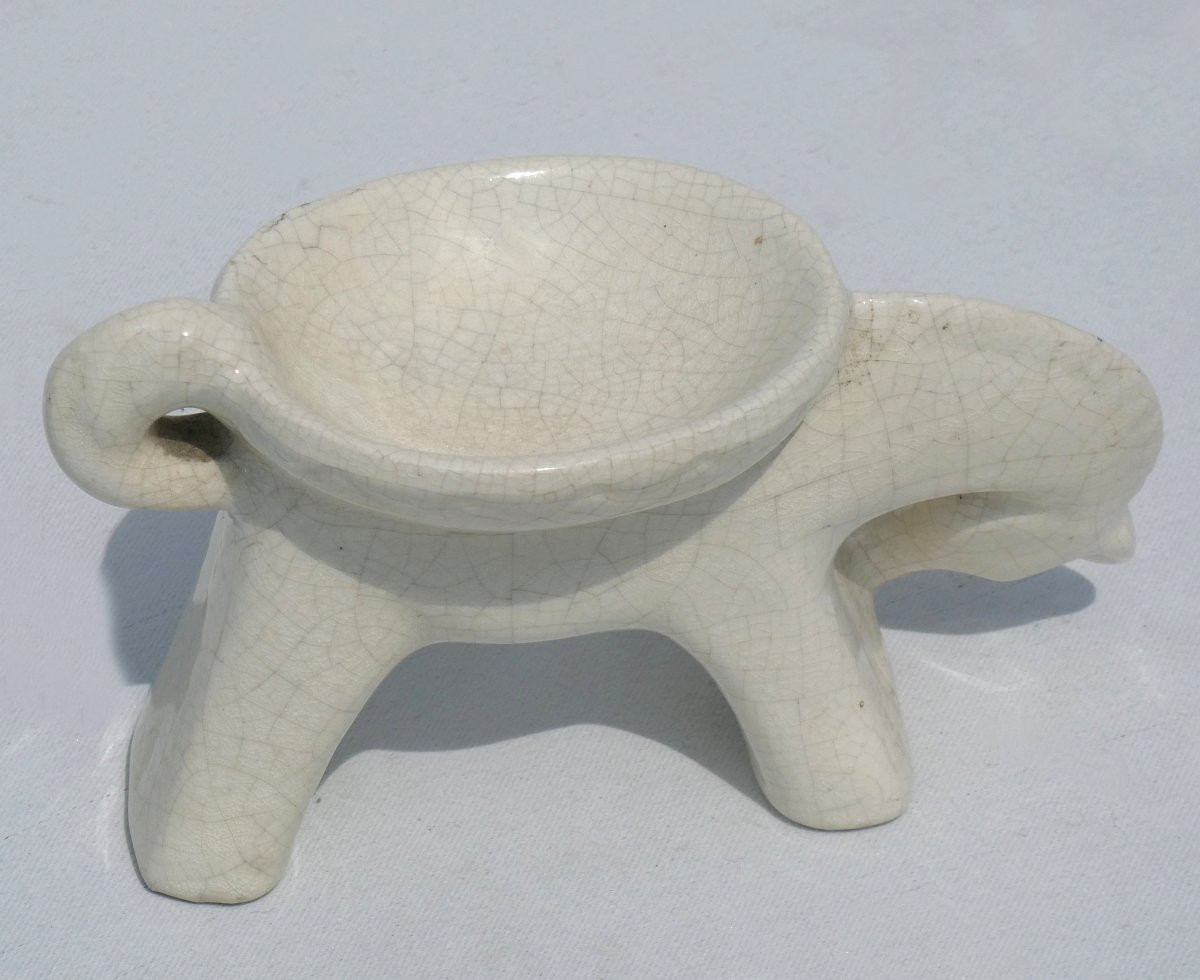Art Deco Period Ring Sizer, Cracked Earthenware Horse, 1920, Empty Pocket, Saint Clement -photo-4