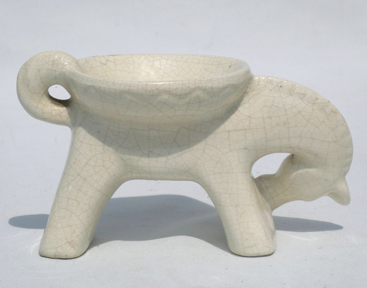 Art Deco Period Ring Sizer, Cracked Earthenware Horse, 1920, Empty Pocket, Saint Clement -photo-5