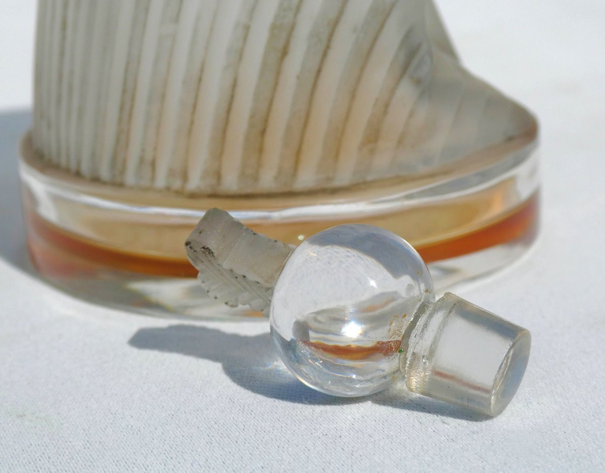 Baccarat Crystal Perfume Bottle, Ramses IV Julien Viard, Head Of Pharaon, 1919 Sphynx-photo-2